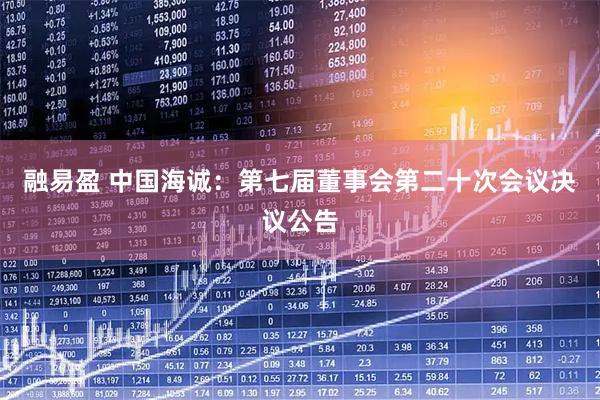 融易盈 中国海诚：第七届董事会第二十次会议决议公告