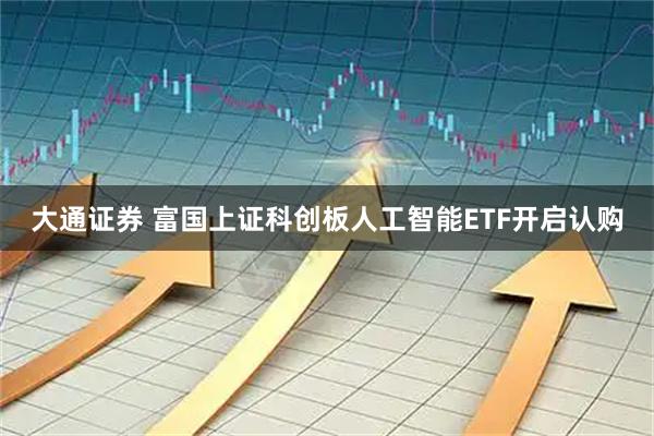 大通证券 富国上证科创板人工智能ETF开启认购