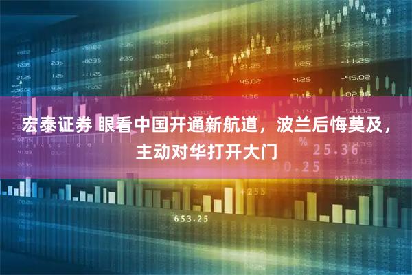 宏泰证券 眼看中国开通新航道，波兰后悔莫及，主动对华打开大门
