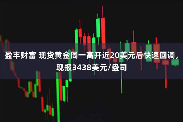 盈丰财富 现货黄金周一高开近20美元后快速回调，现报3438美元/盎司