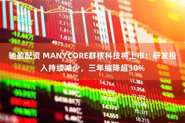驰盈配资 MANYCORE群核科技将上市：研发投入持续减少，三年缩降超30%